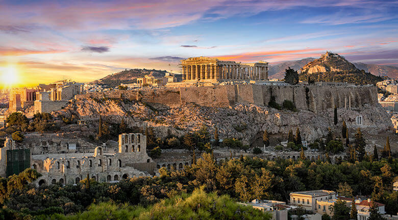 Athènes vue aérienne