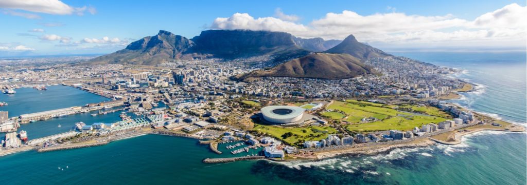 Le Cap Afrique du Sud, vue aérienne
